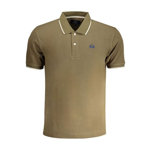 La Martina Verde Cotton Men Polo Men's Shirt